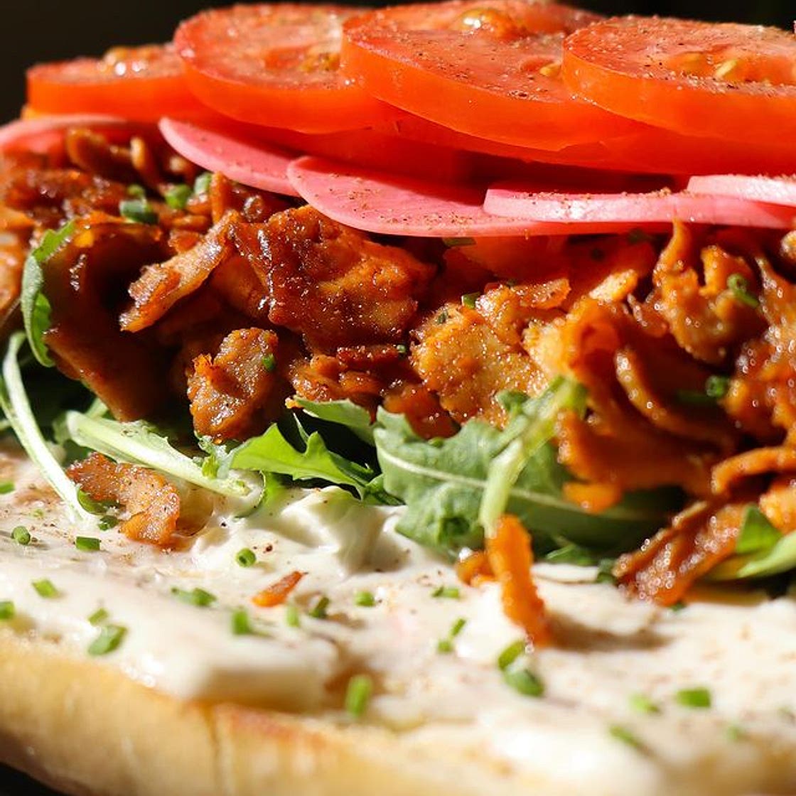 CRISPY SHAVED TOFU SANDO 🔥