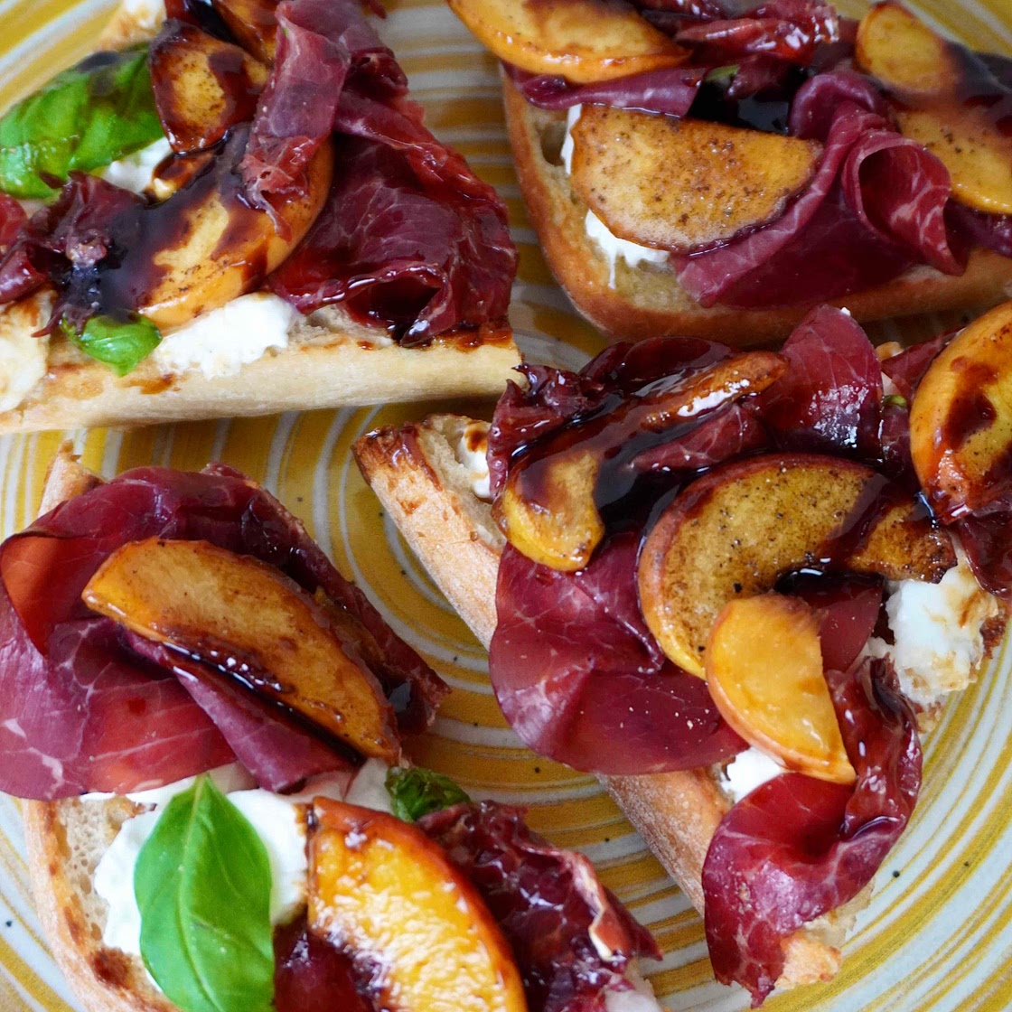 Bresaola peach ciabatta