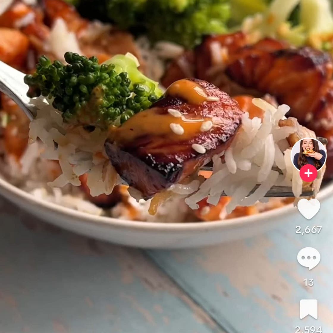 Salmon bites 266 cal high protein  *