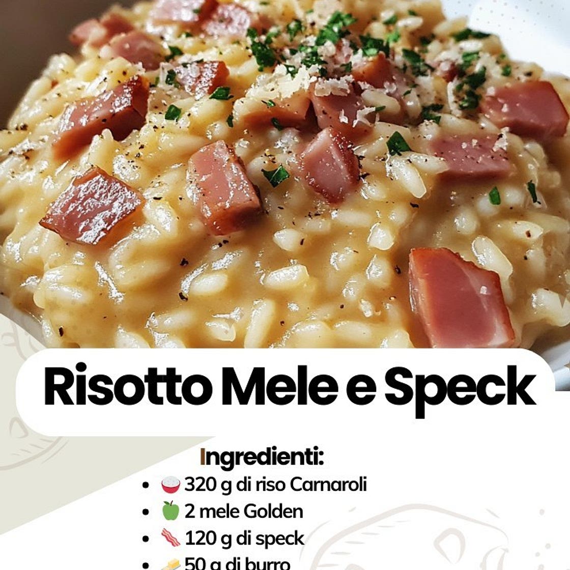 Risotto Mele e Speck