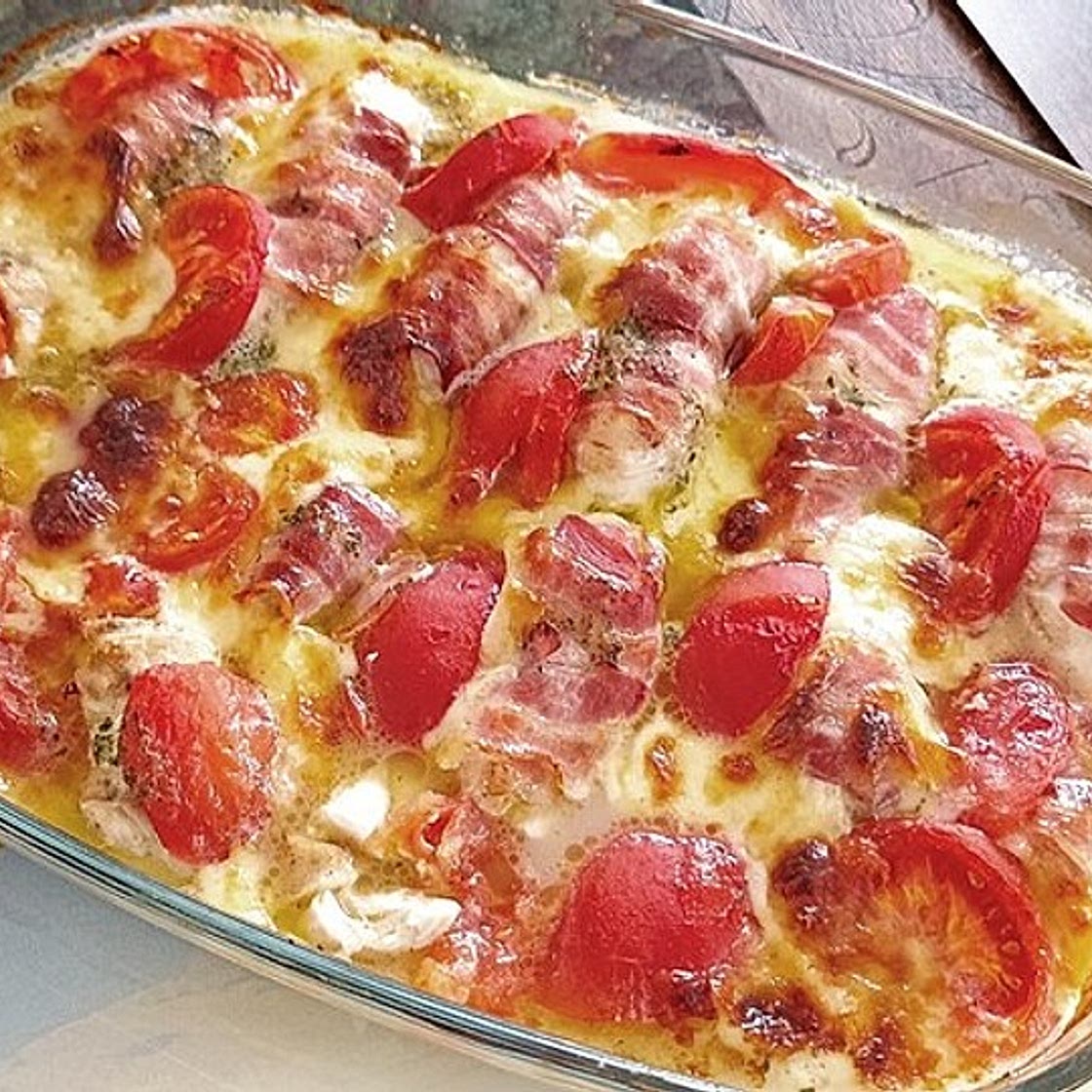 Hühnchenbrustfilet mit Mozzarella und Tomate