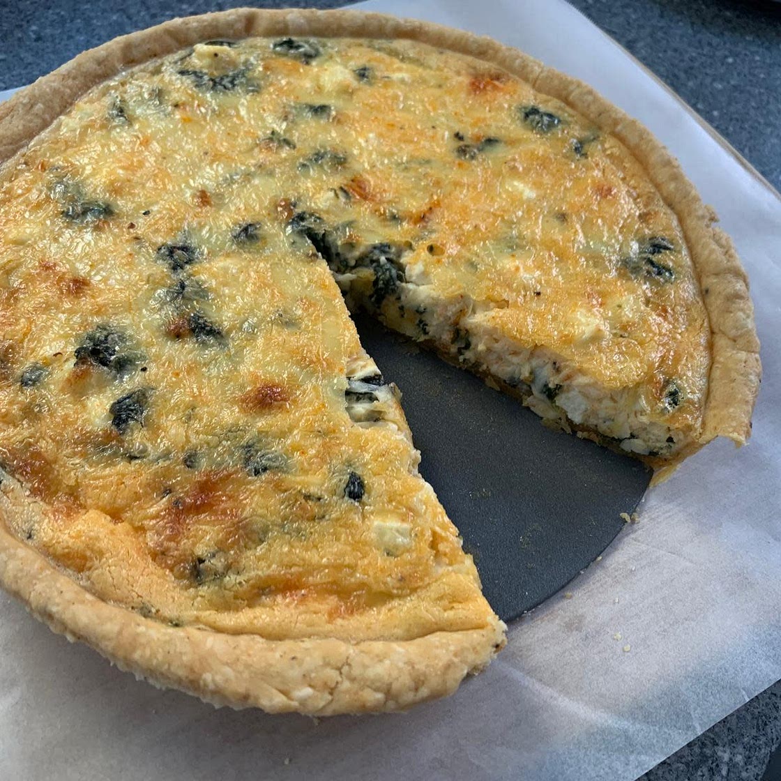 Spinach and Feta Quiche