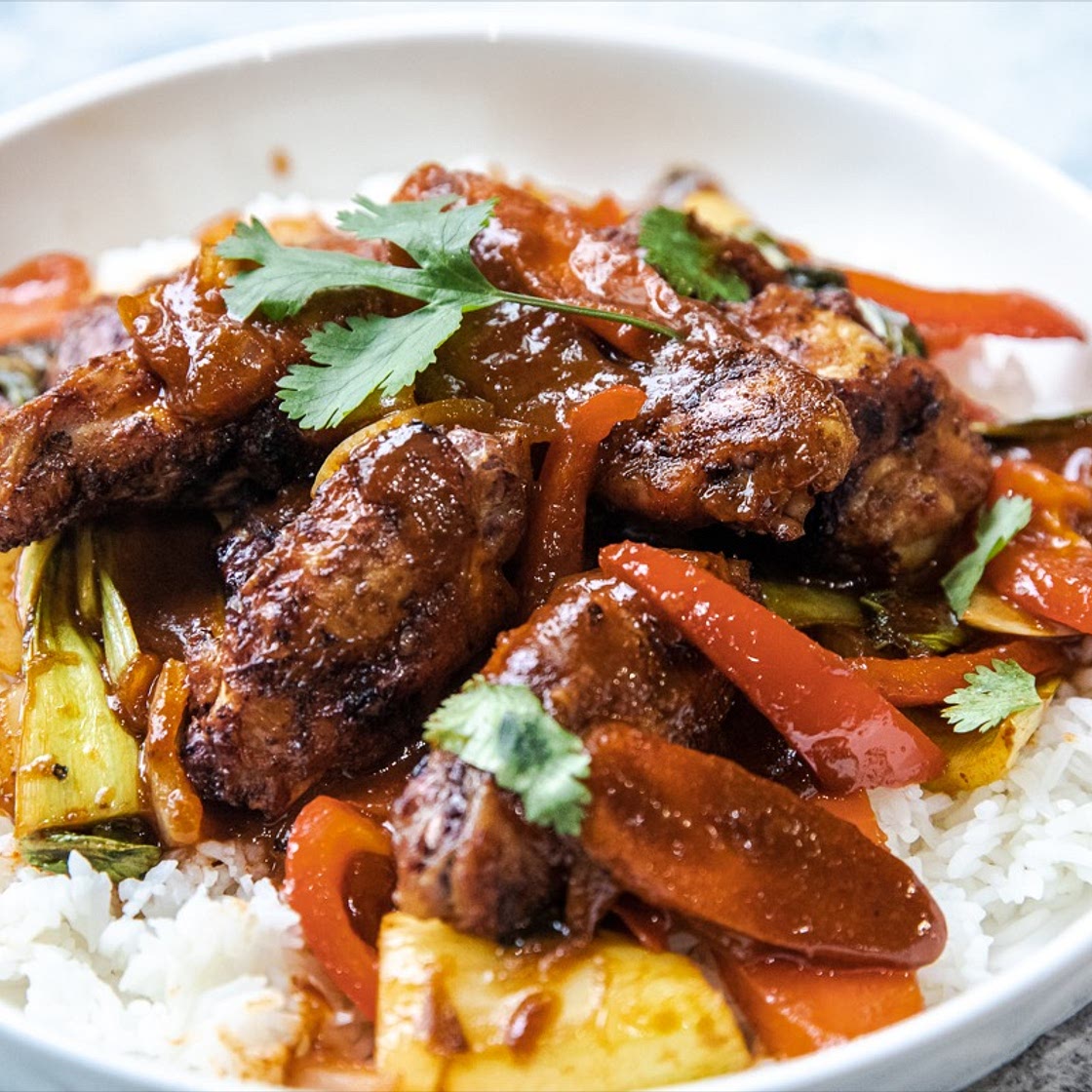 Grilled Thai Red Curry Chicken Wings