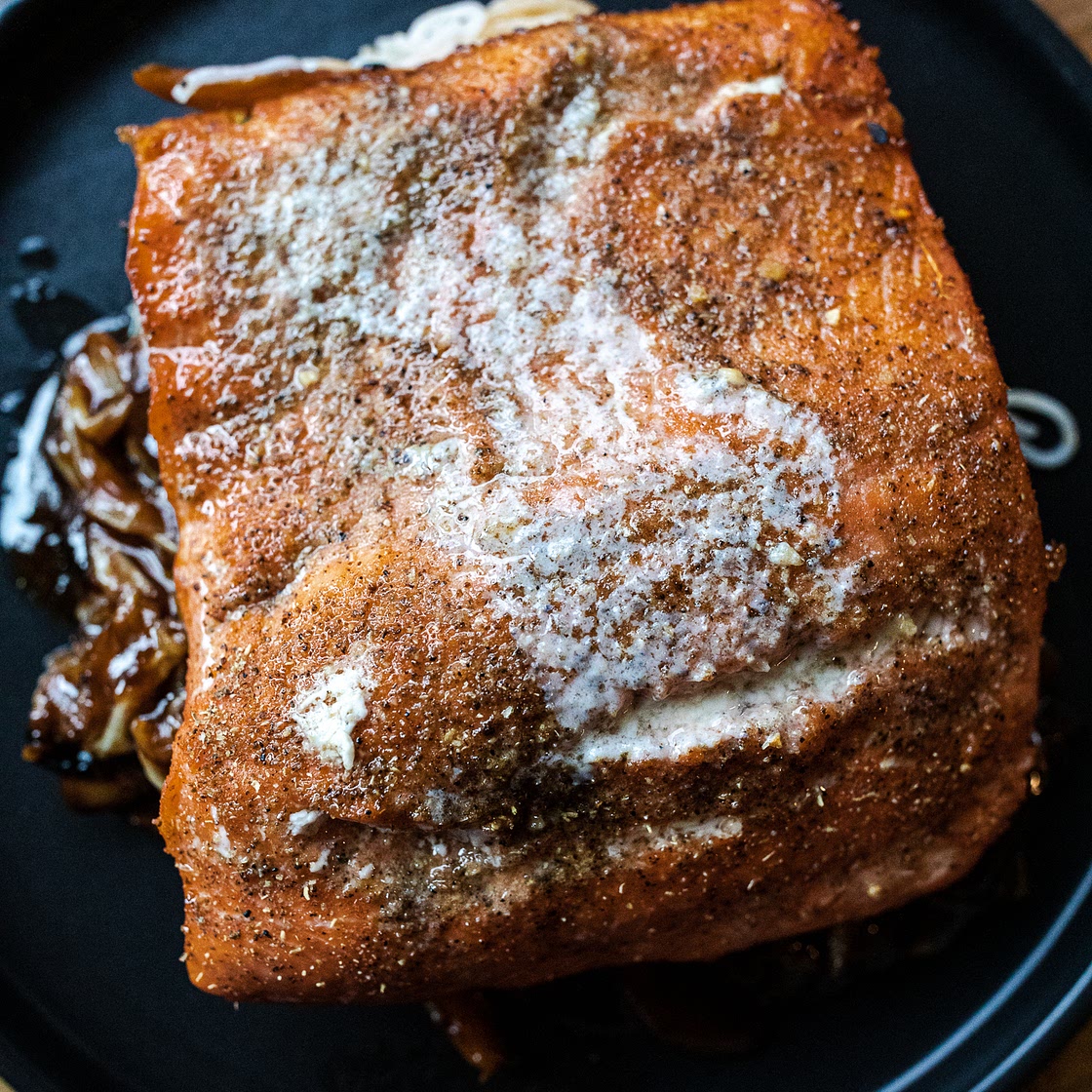 Traeger Grilled Salmon with Tingly Salt
