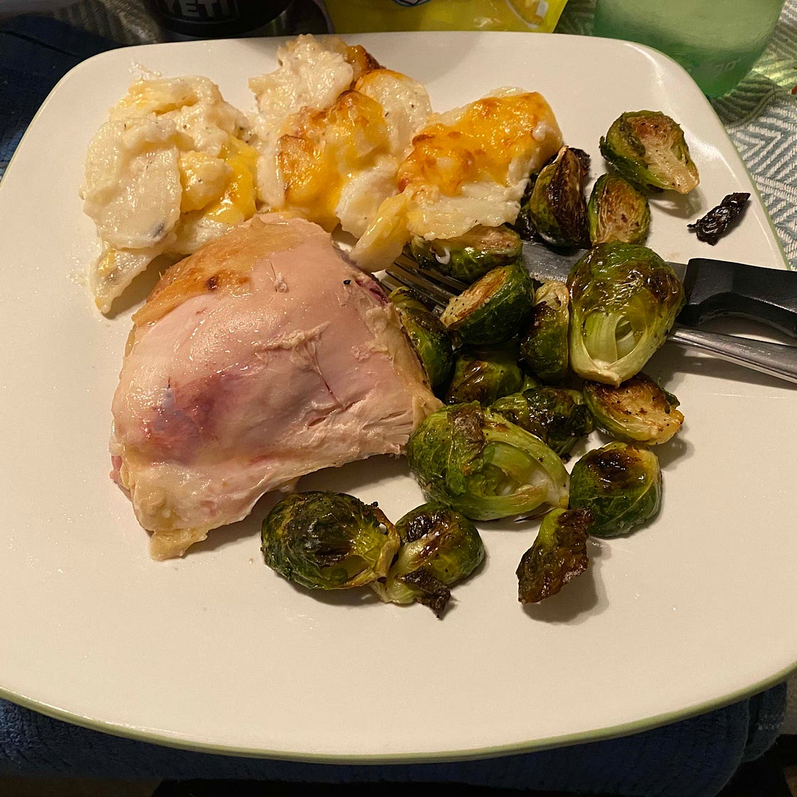 Chicken and Scalloped Potatoes (no ingredients)