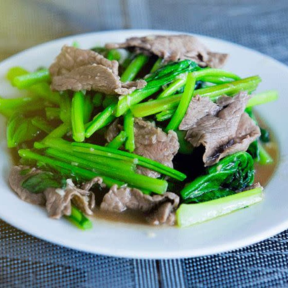 Bò xào cải