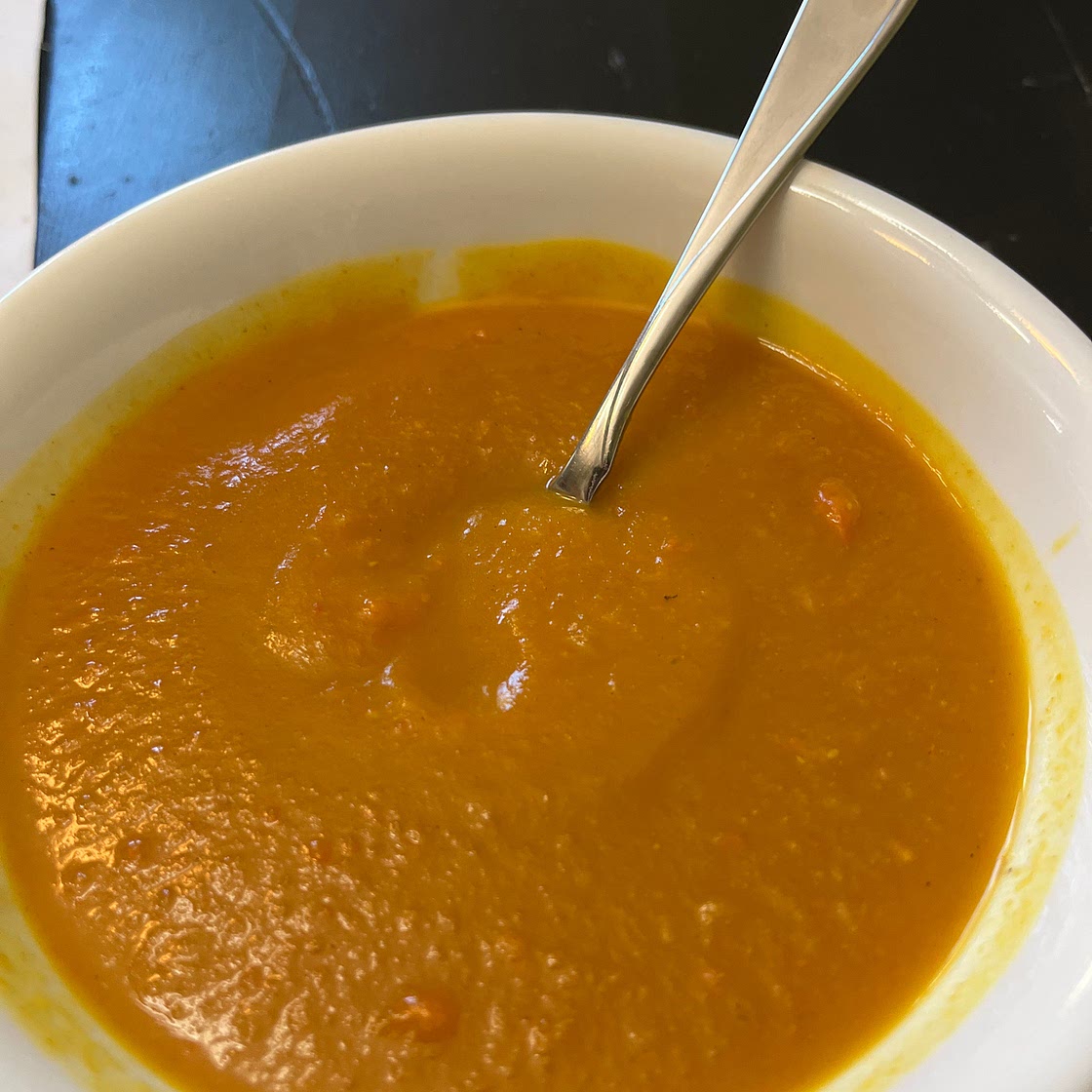 Squash apple soup - vegan 
