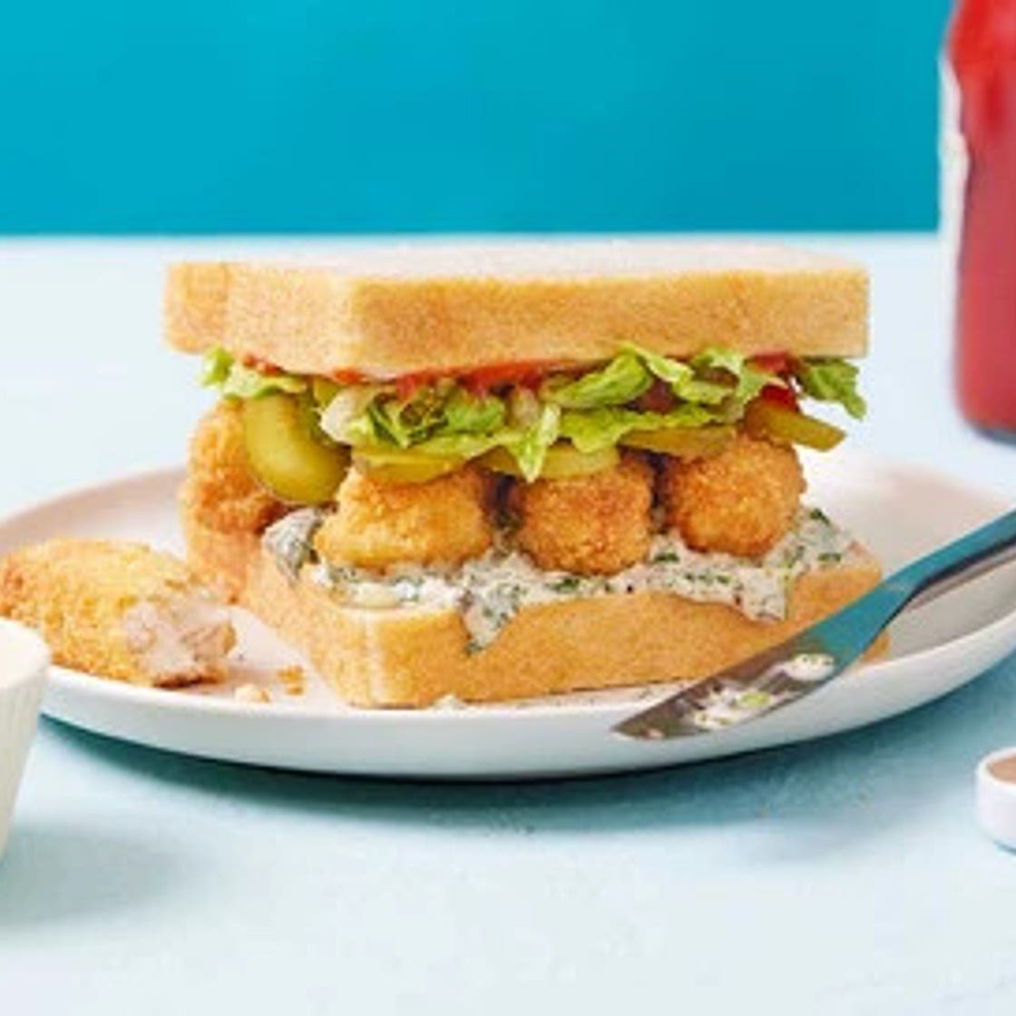Fish finger sandwich