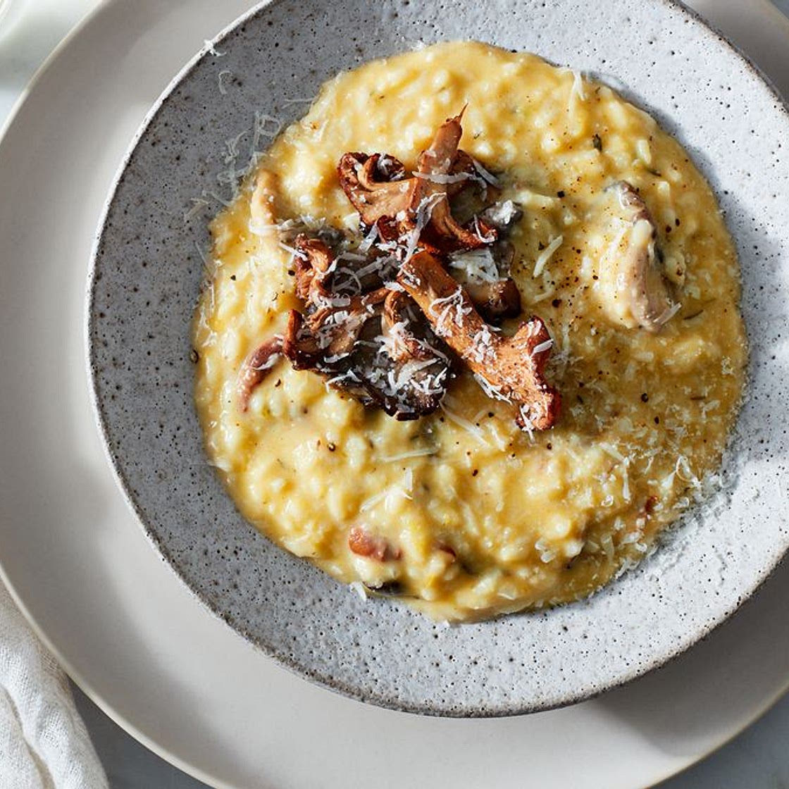 Butternut Squash Risotto With Mushrooms