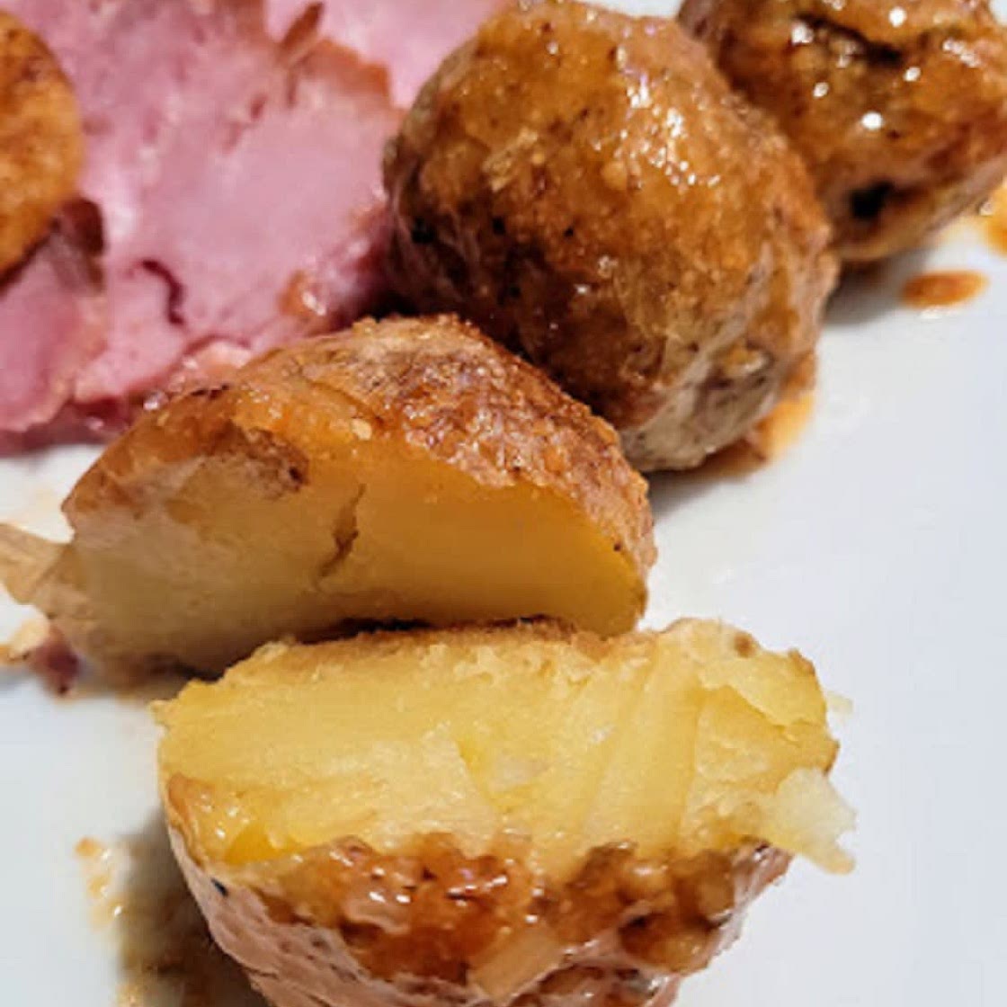 Honey Roasted New Potatoes