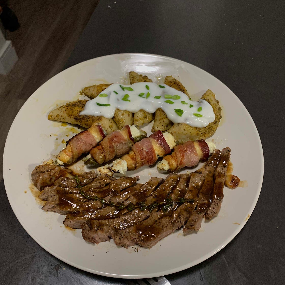 Steak & Perogies