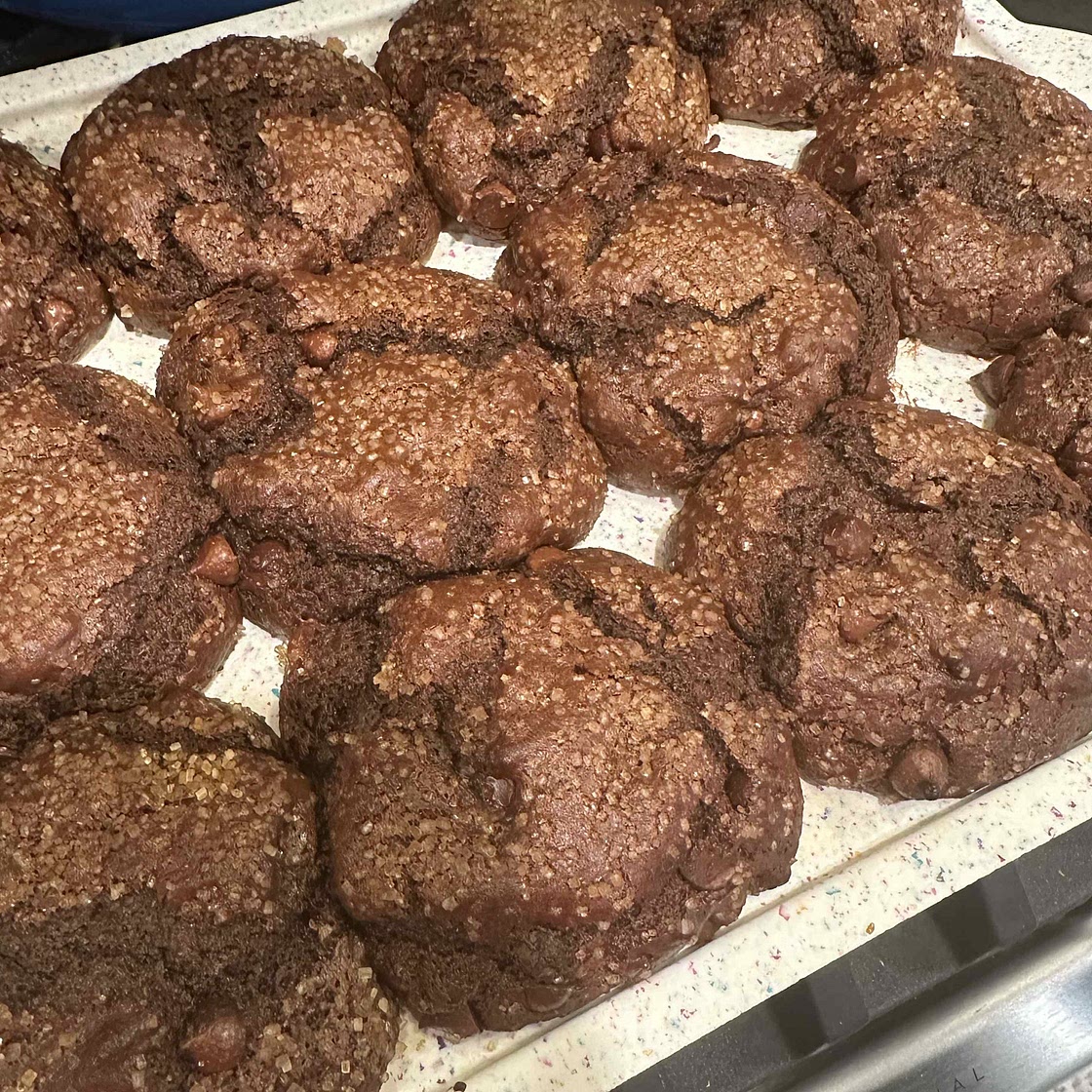 Double Chocolate Sourdough Muffins - Little Spoon Farm