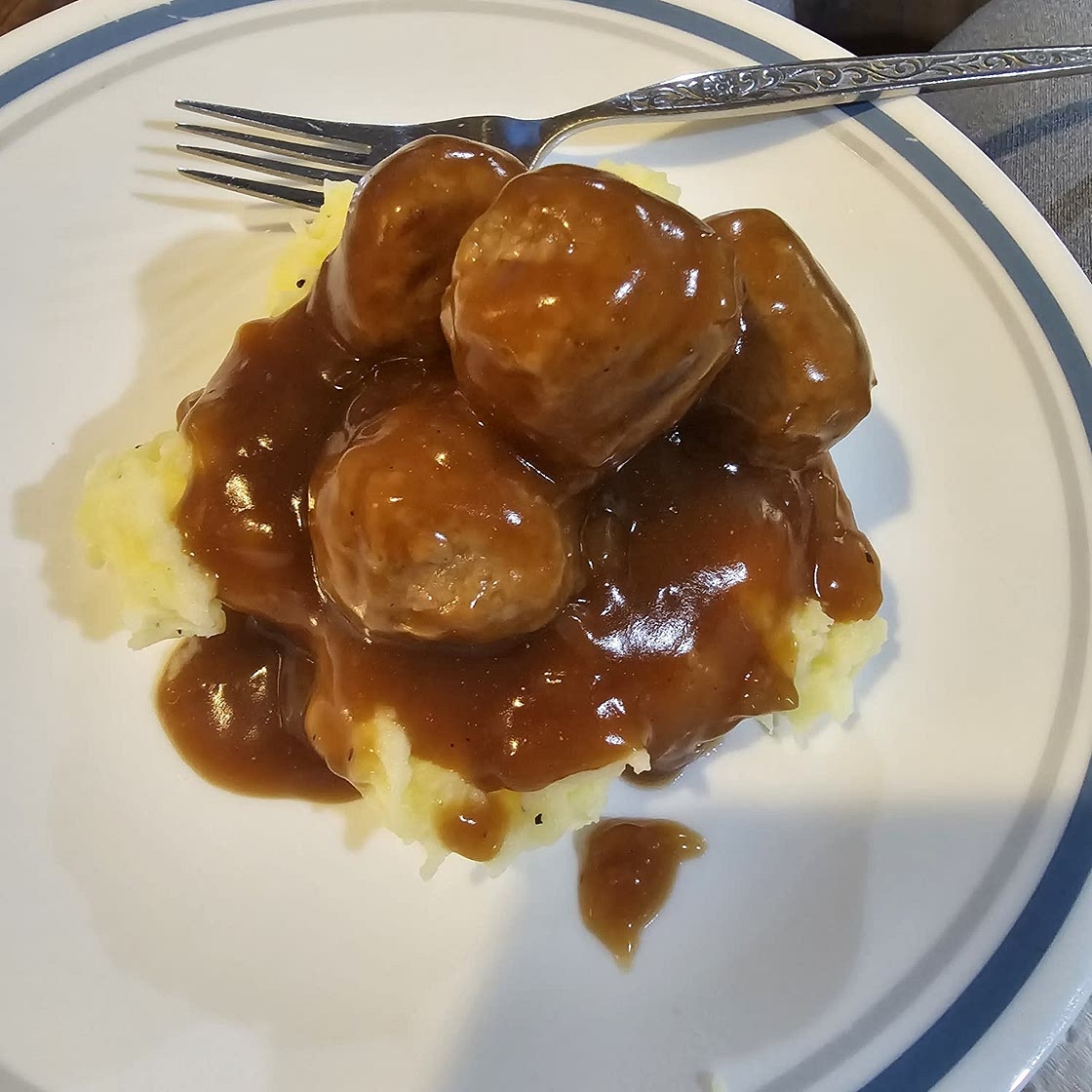 Slow Cooker Salisbury Steak Meatballs