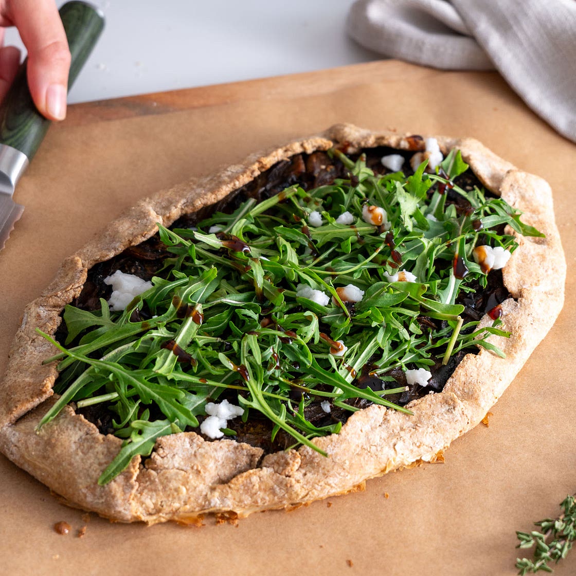 Caramelized Onion Mushroom Galette