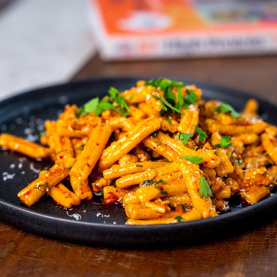 Honey Harissa Sausage Pasta - The Good Bite