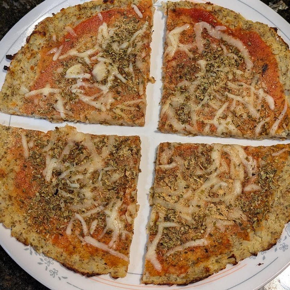 Cauliflower Flaxseed Pizza Crust