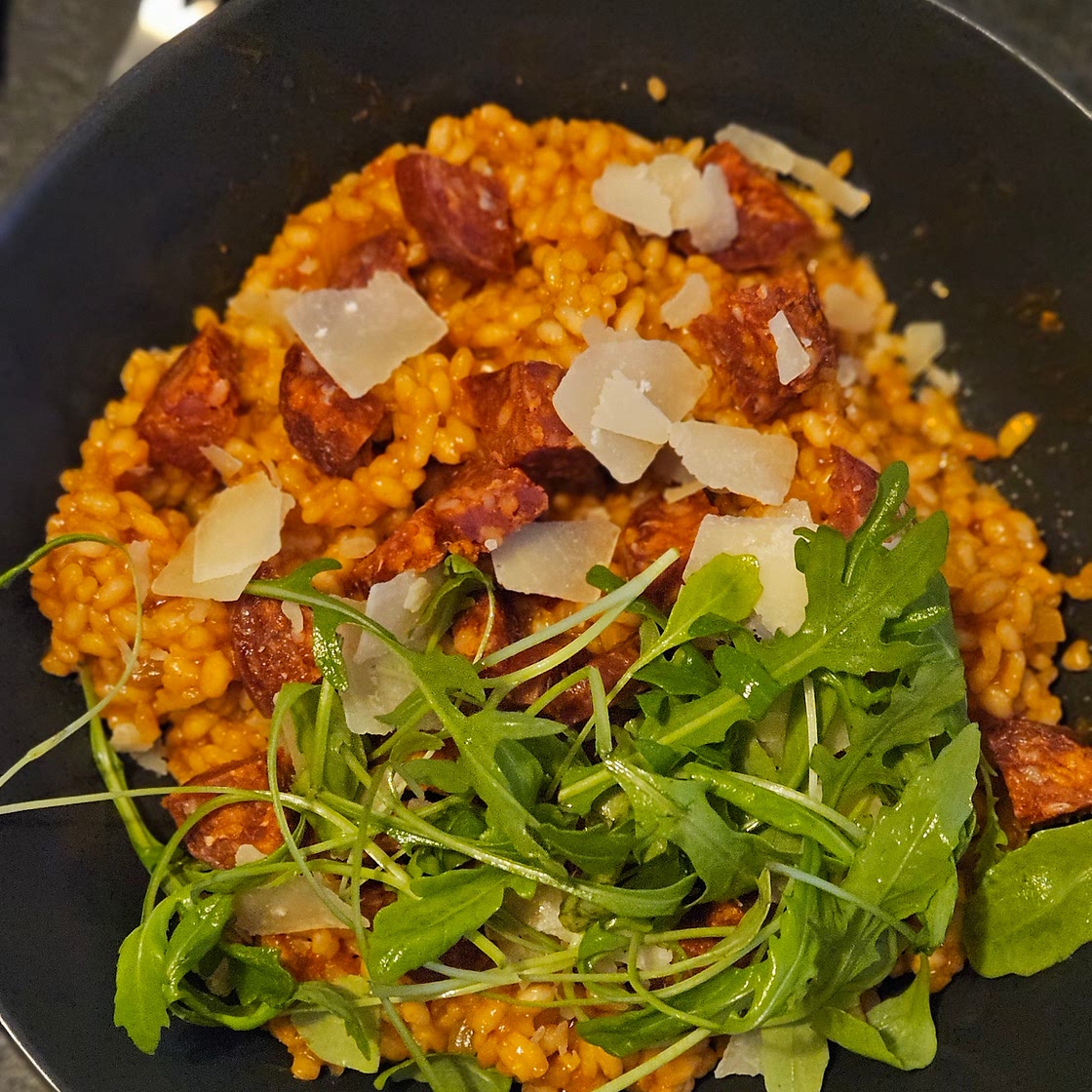 Risotto tomate chorizo