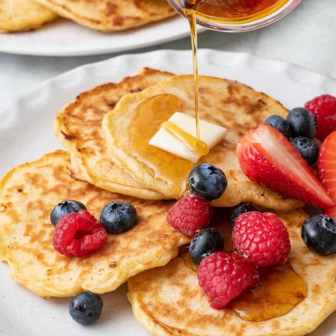 Flippin Fabulous Cottage Cheese Pancakes
