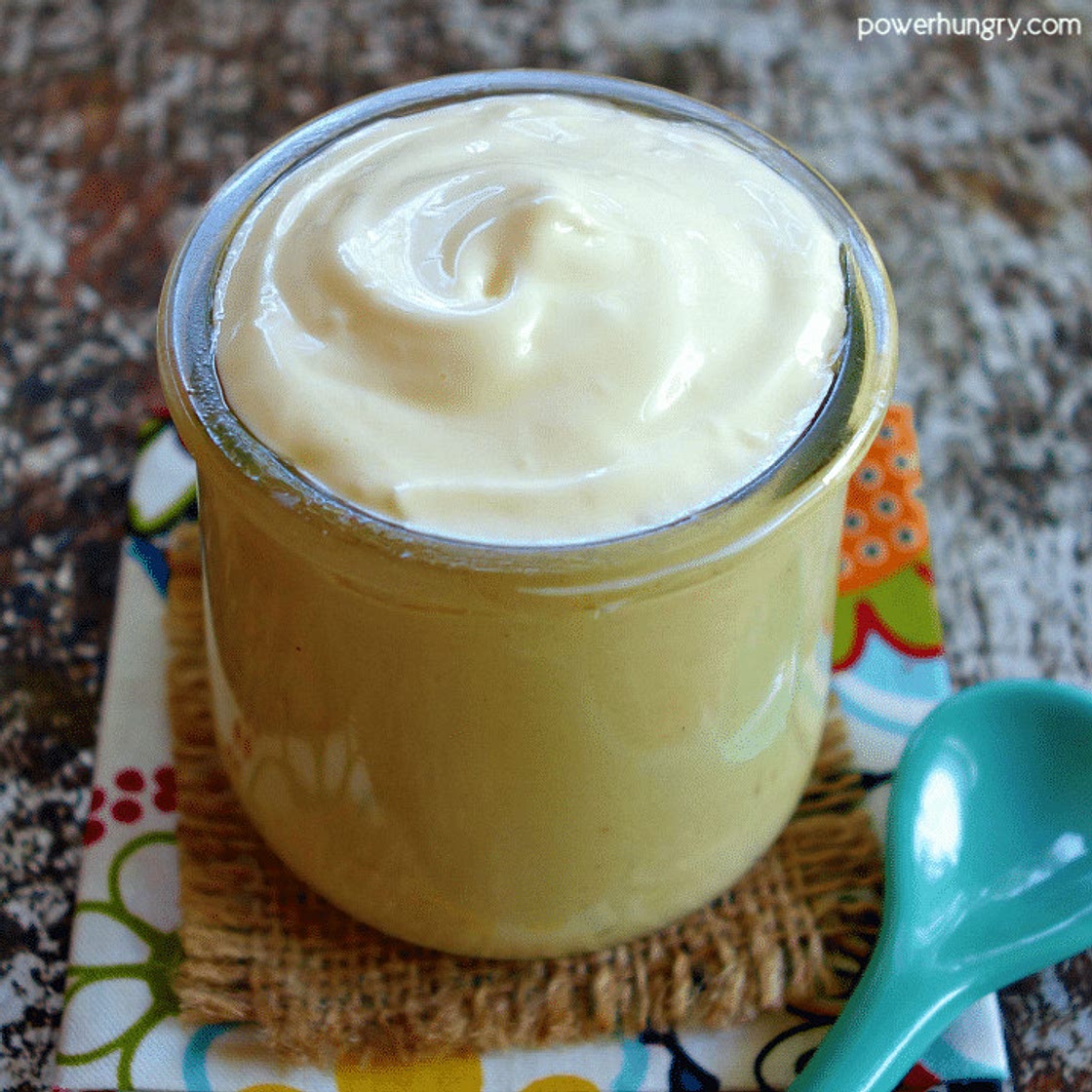 4-Ingredient Chickpea Flour Mayonnaise (vegan, soy-free)