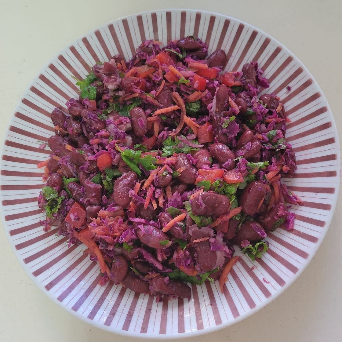 Cabbage Kidney Bean Salad