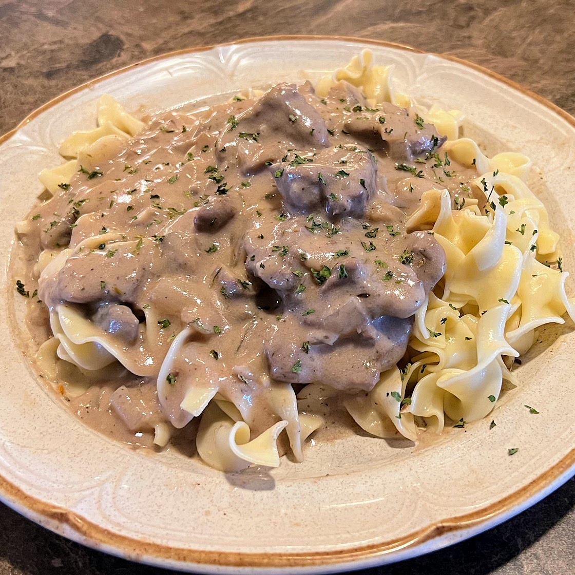 Dave's Rib Eye Beef Stroganoff