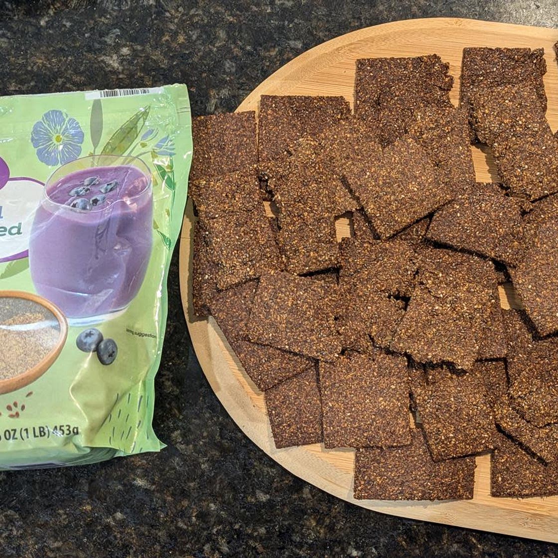 Gluten Free Flaxseed Crackers