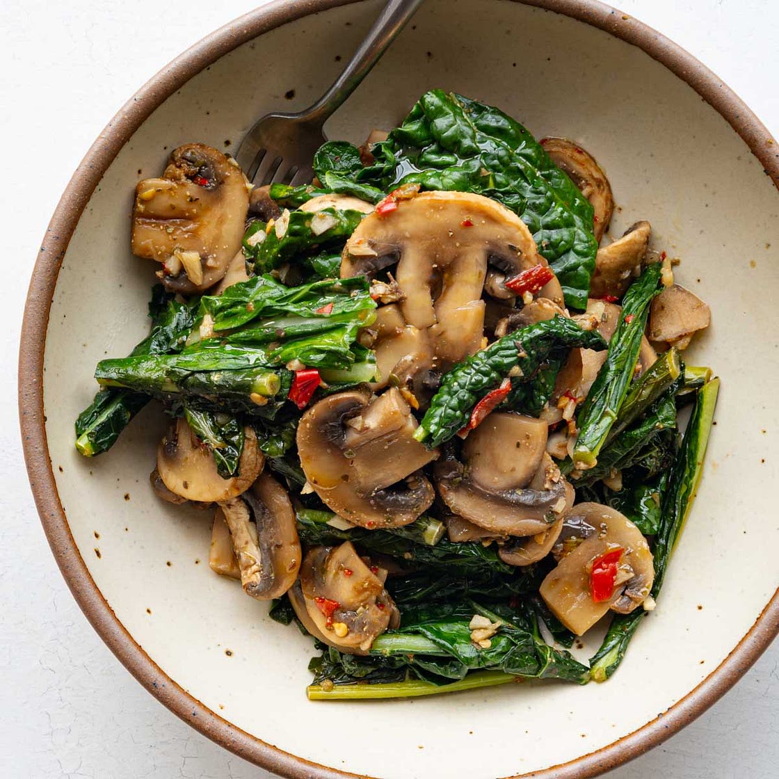Kale Mushroom Veggie Starter Recipe