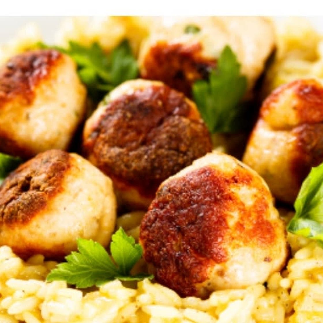 Chicken Kofta & Tzatziki With Lemon Dill Rice