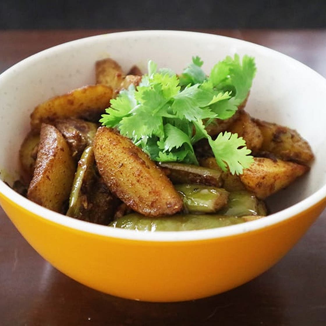 Nepalese Dry Brinjal Curry Recipe