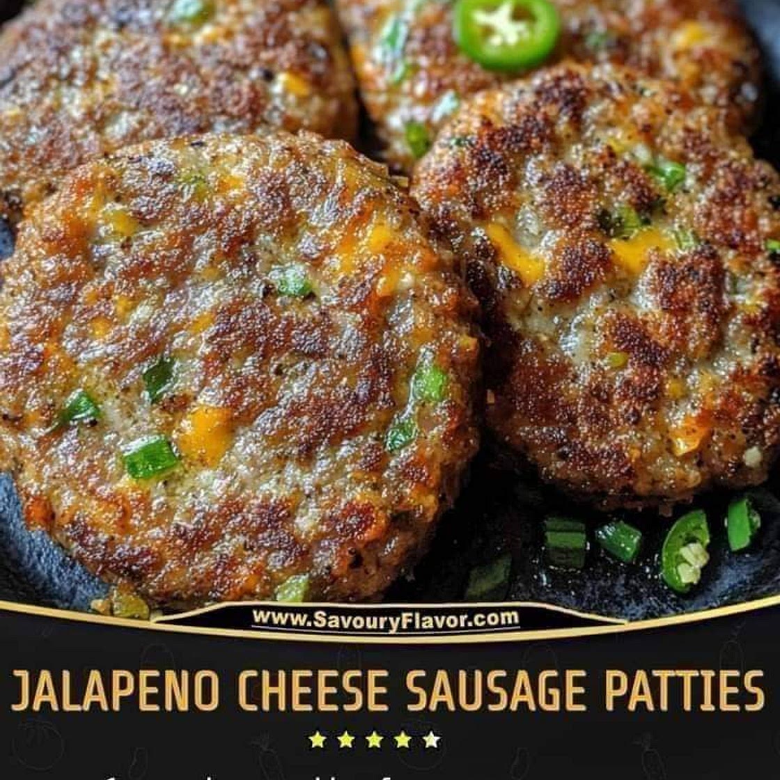 Jalapeno Cheese Sausage Patties