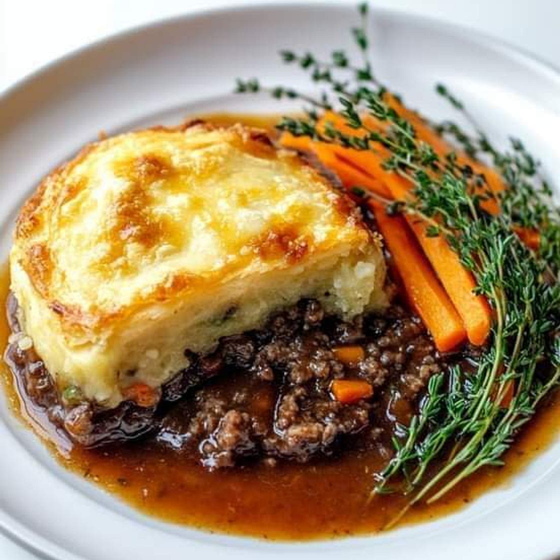COTTAGE PIE WITH HERBY MASH