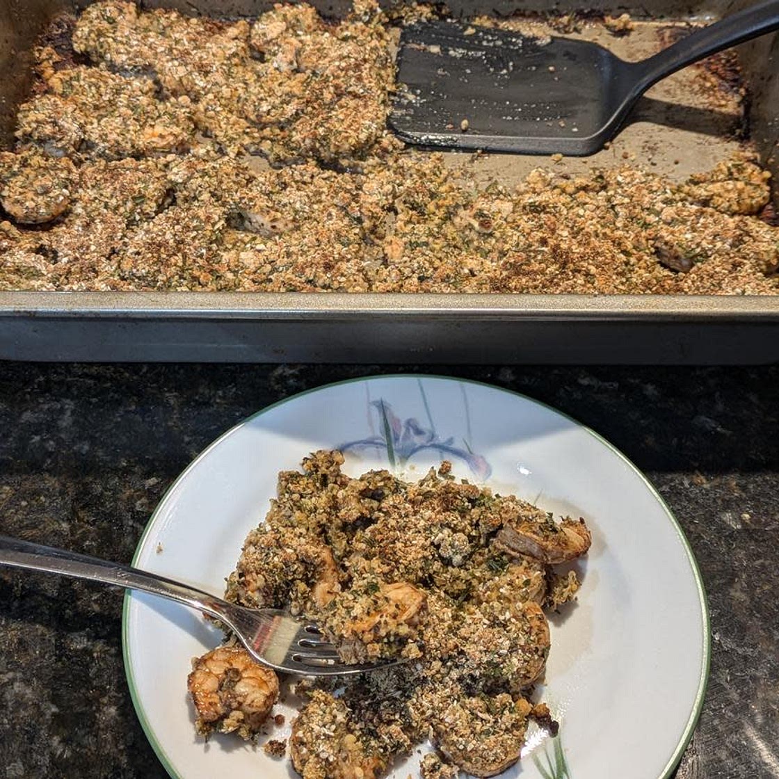 Gluten Free Shrimp Oreganata