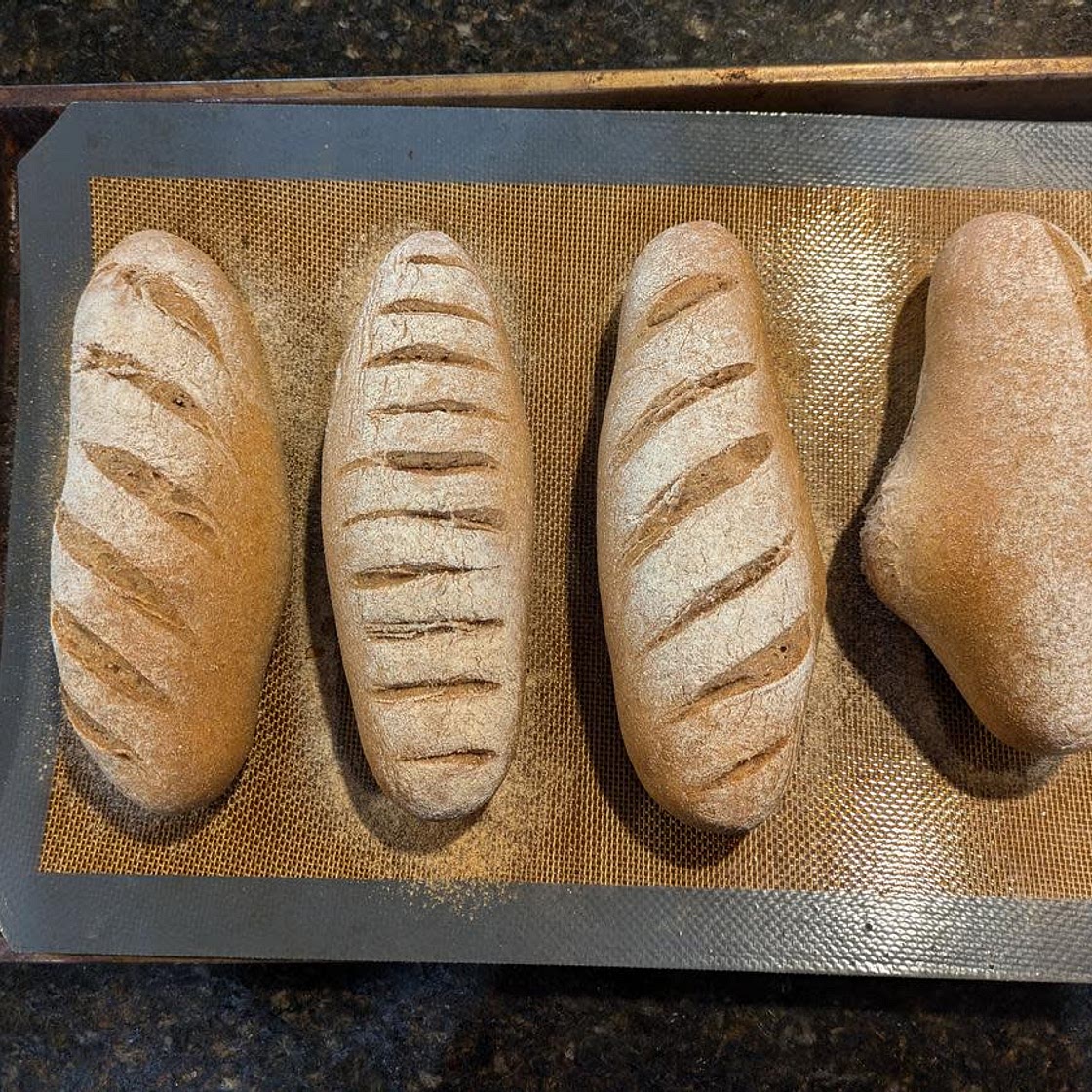 Whole Wheat Baguettes