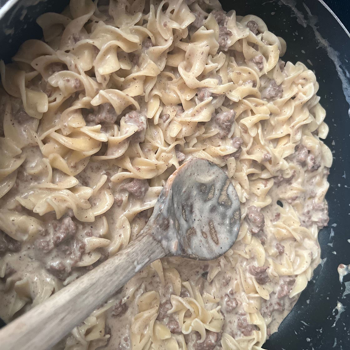 One-Pot Creamy Beef Stroganoff