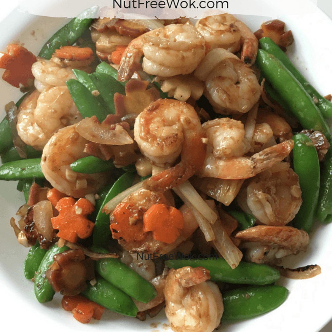 Happiness is a Shrimp with Spring Vegetables Stir Fry