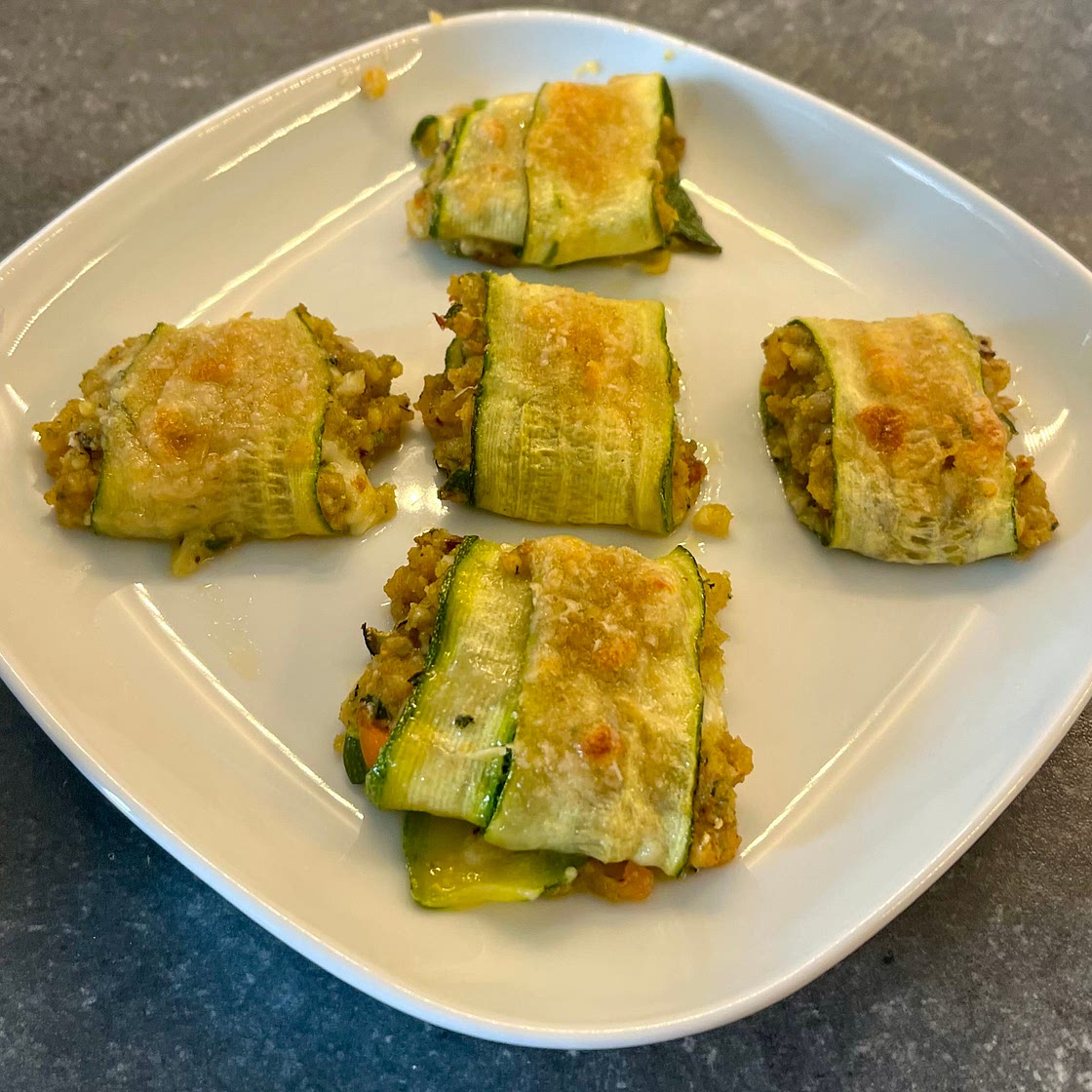 INVOLTINI DI ZUCCHINI AL FORNO (BAKED COURGETTE PARCELS)