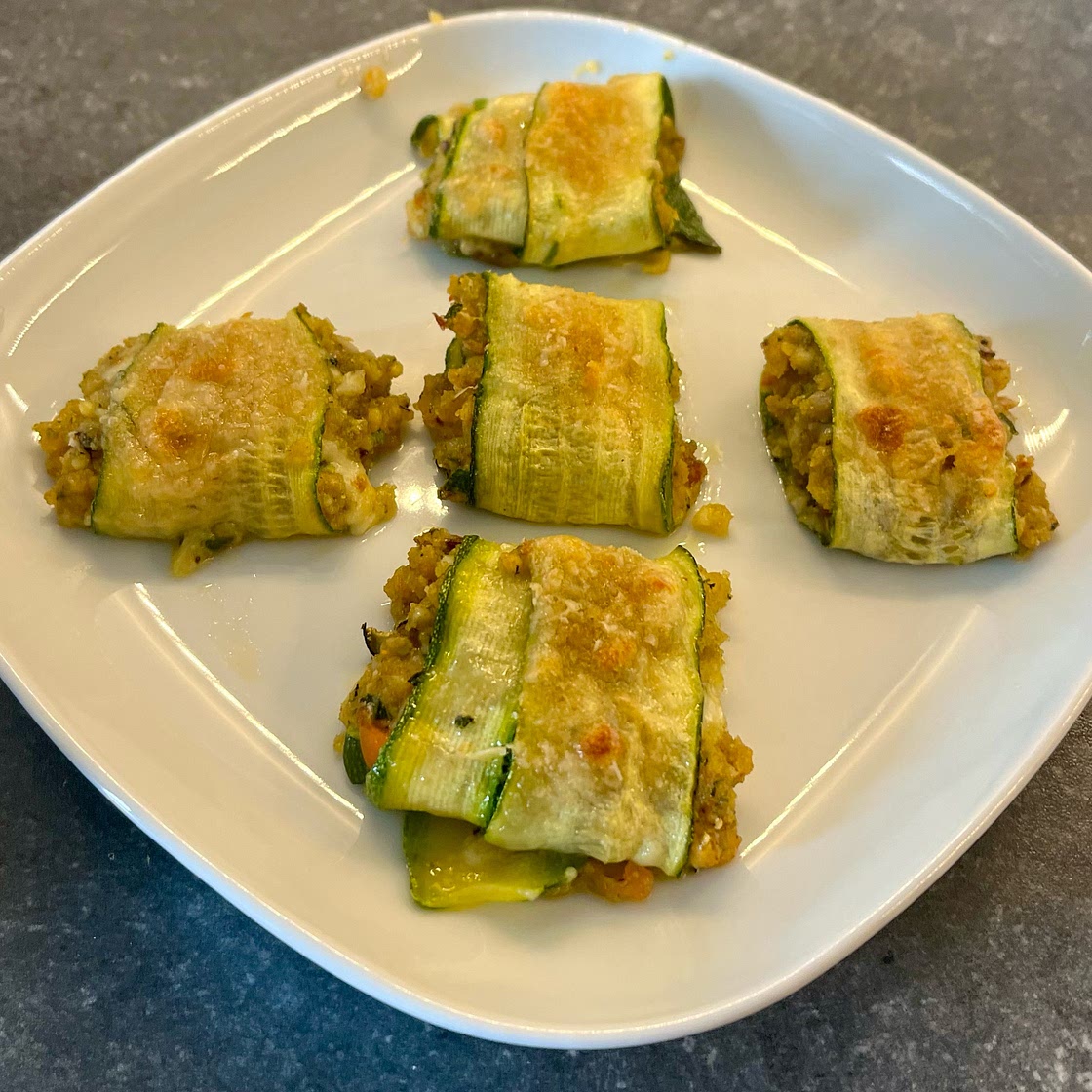 INVOLTINI DI ZUCCHINI AL FORNO (BAKED COURGETTE PARCELS)