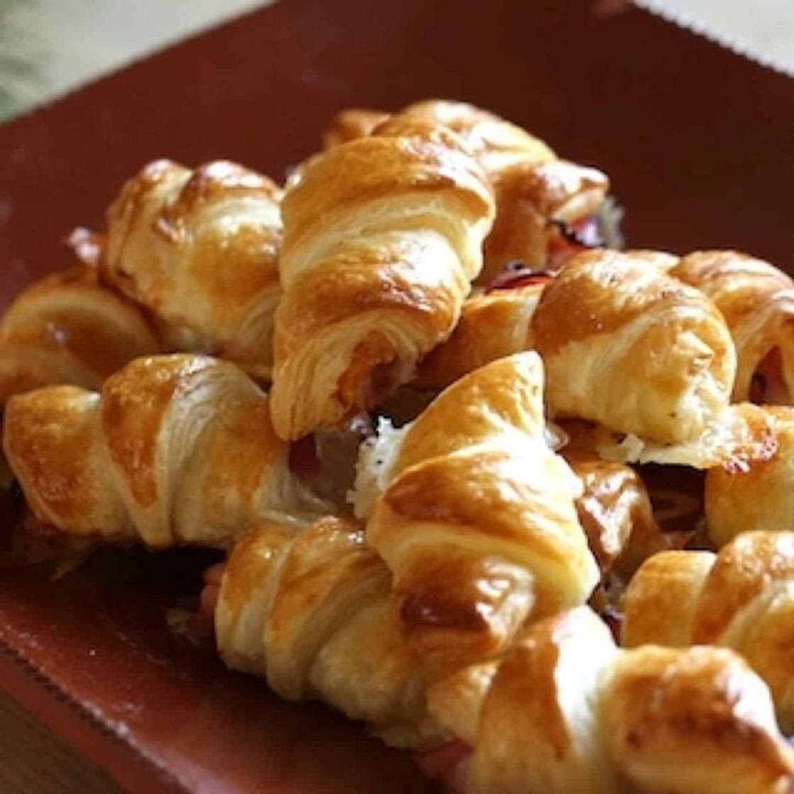 Mini Ham and Cheese Croissants