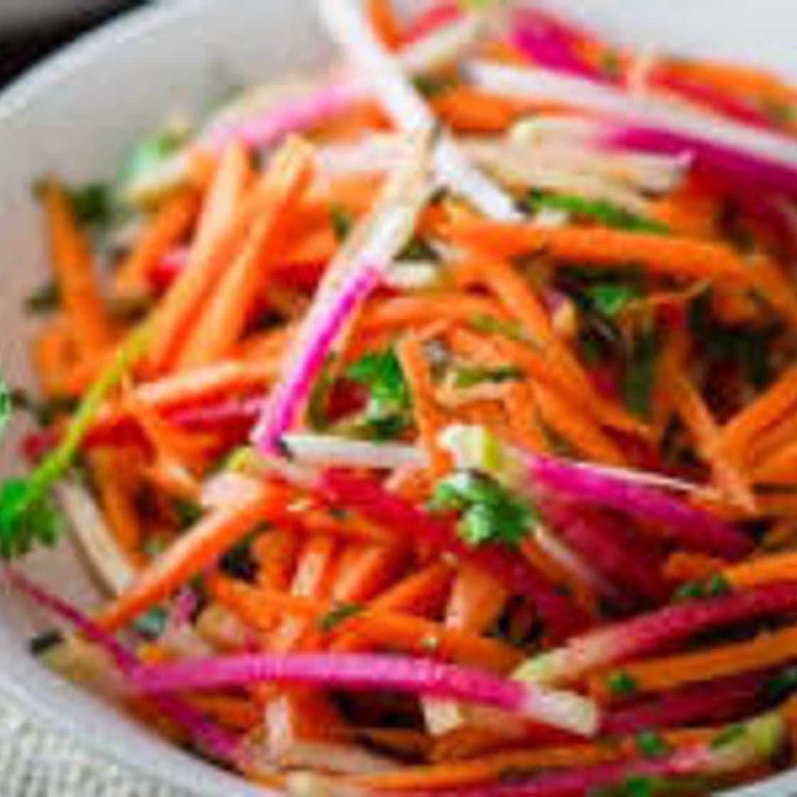 Radish and Carrot Slaw