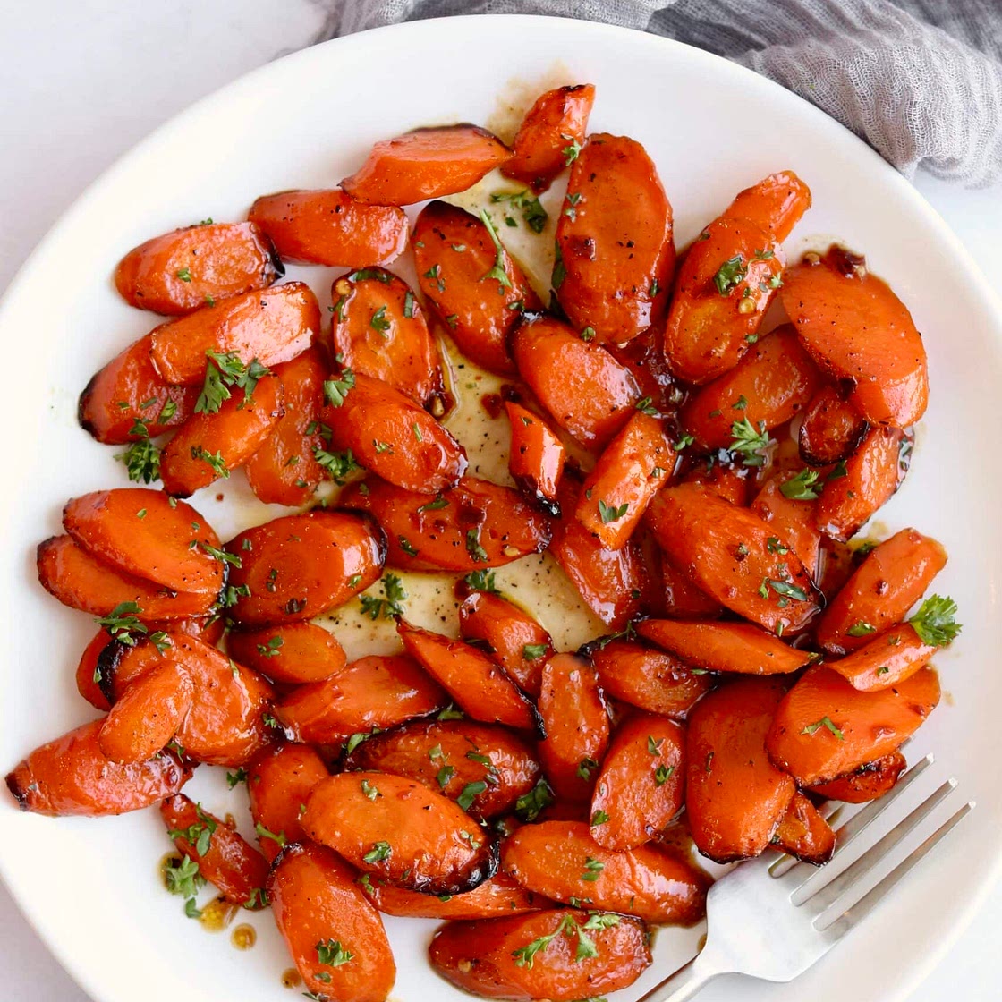 Air Fryer Honey Soy Glazed Carrots