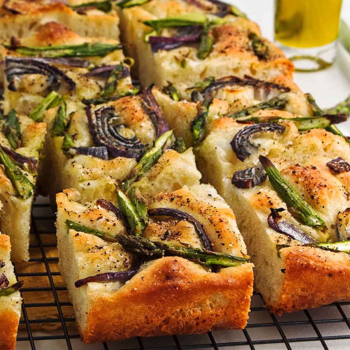 Artisan Asparagus Focaccia