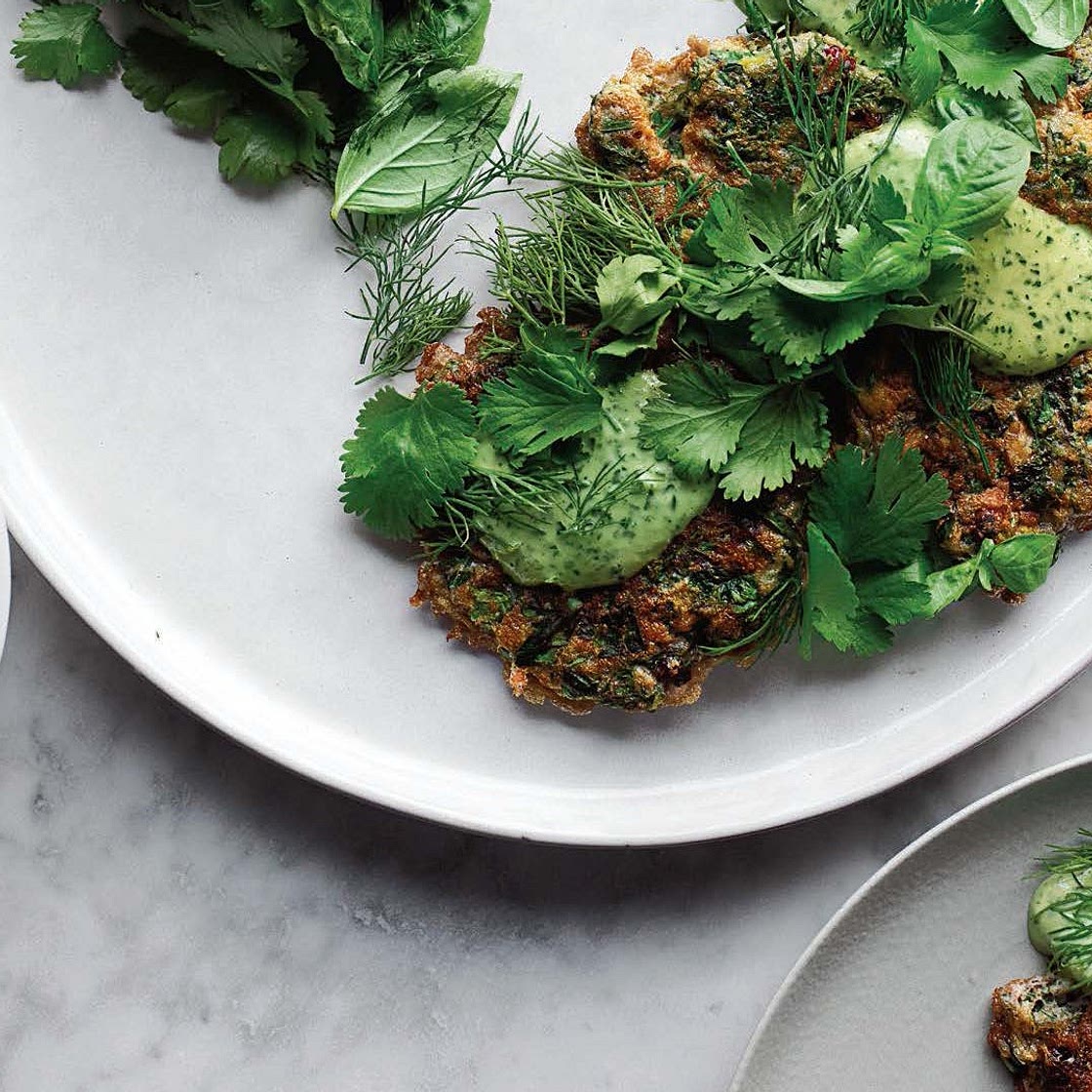 Iranian Herb Fritters