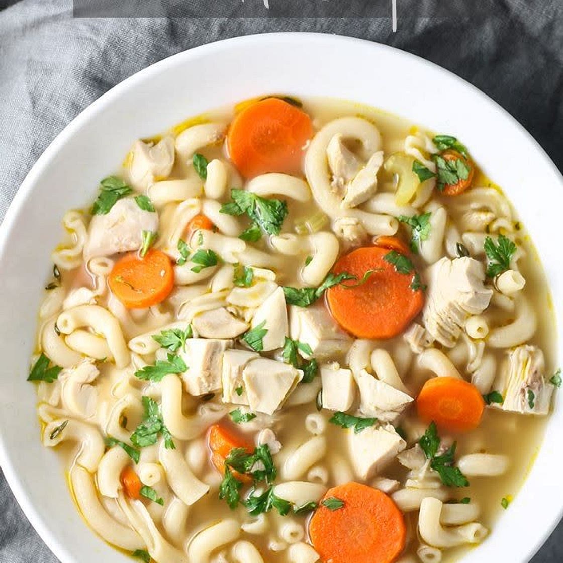 Low FODMAP Chicken Noodle Soup