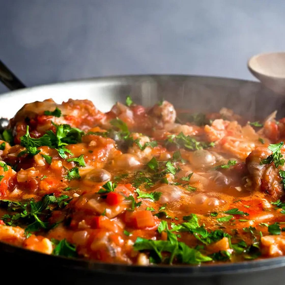 Greek Chicken Stew With Cauliflower and Olives