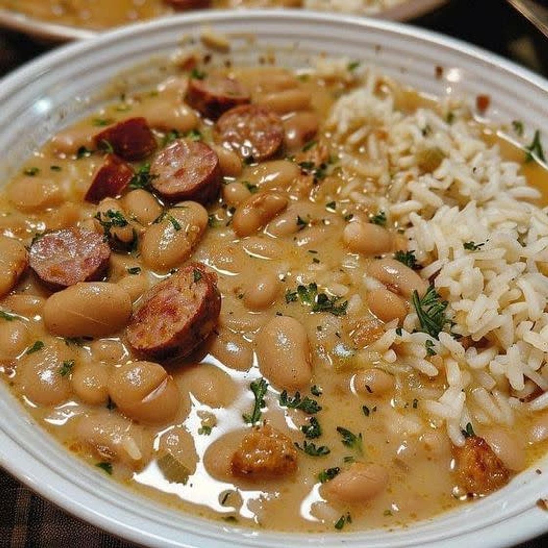 Rice, White Beans, and Sausage