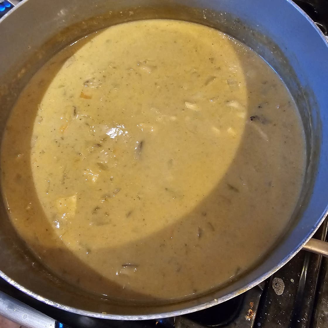 A Bowl of Creamy White Chili with Sweet Potatoes & Beans Will Warm You from the Inside Out
