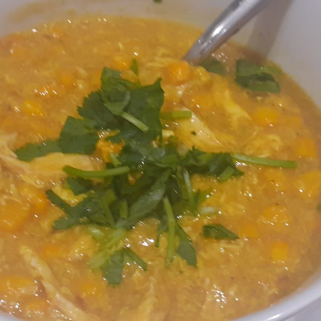 Chinese chicken and corn egg-drop soup recipe