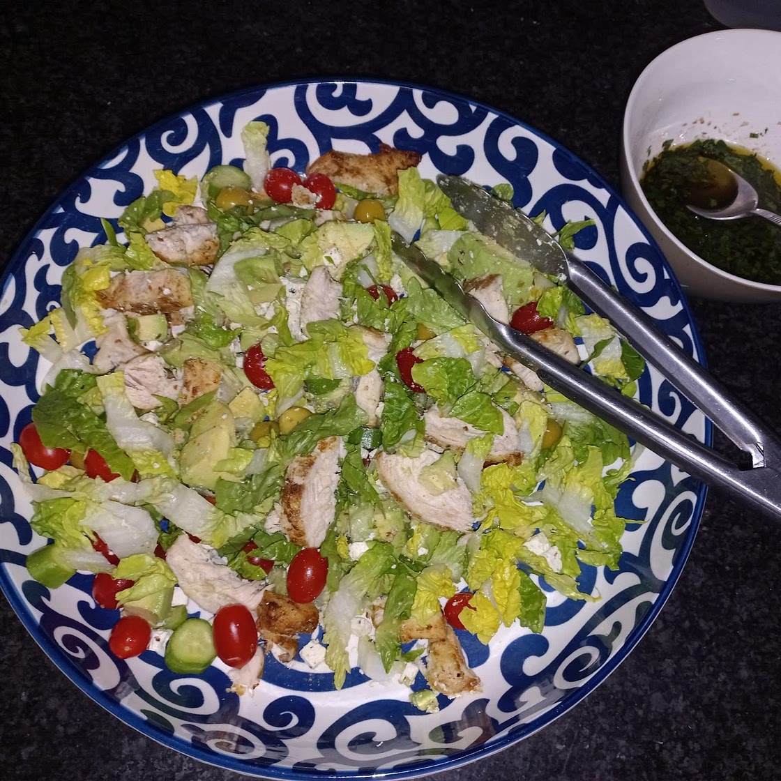 Mediterranean Grilled Chicken Salad