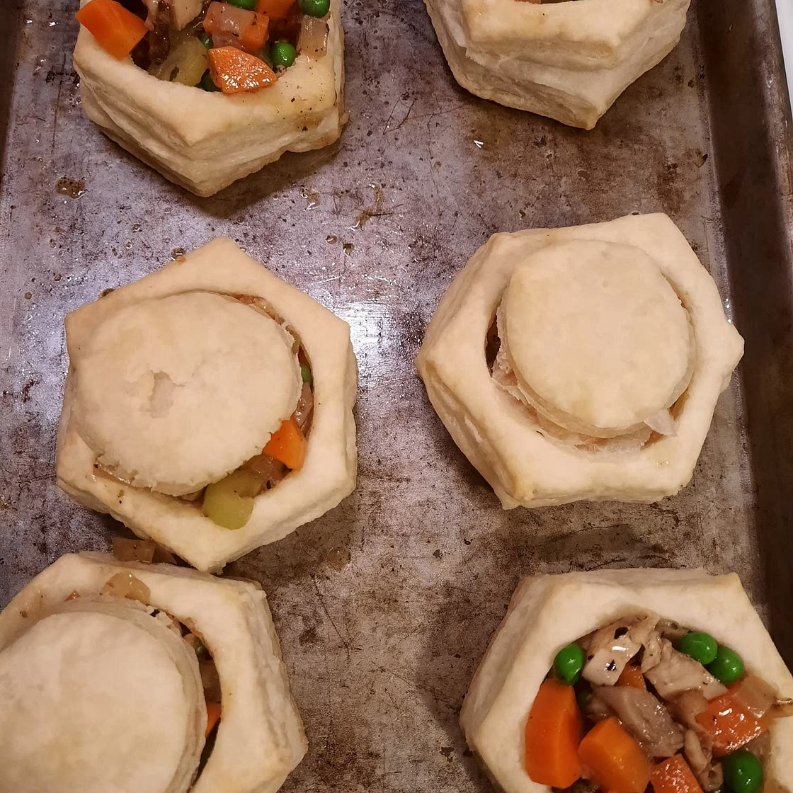 Super Easy Mini Chicken Pot Pies