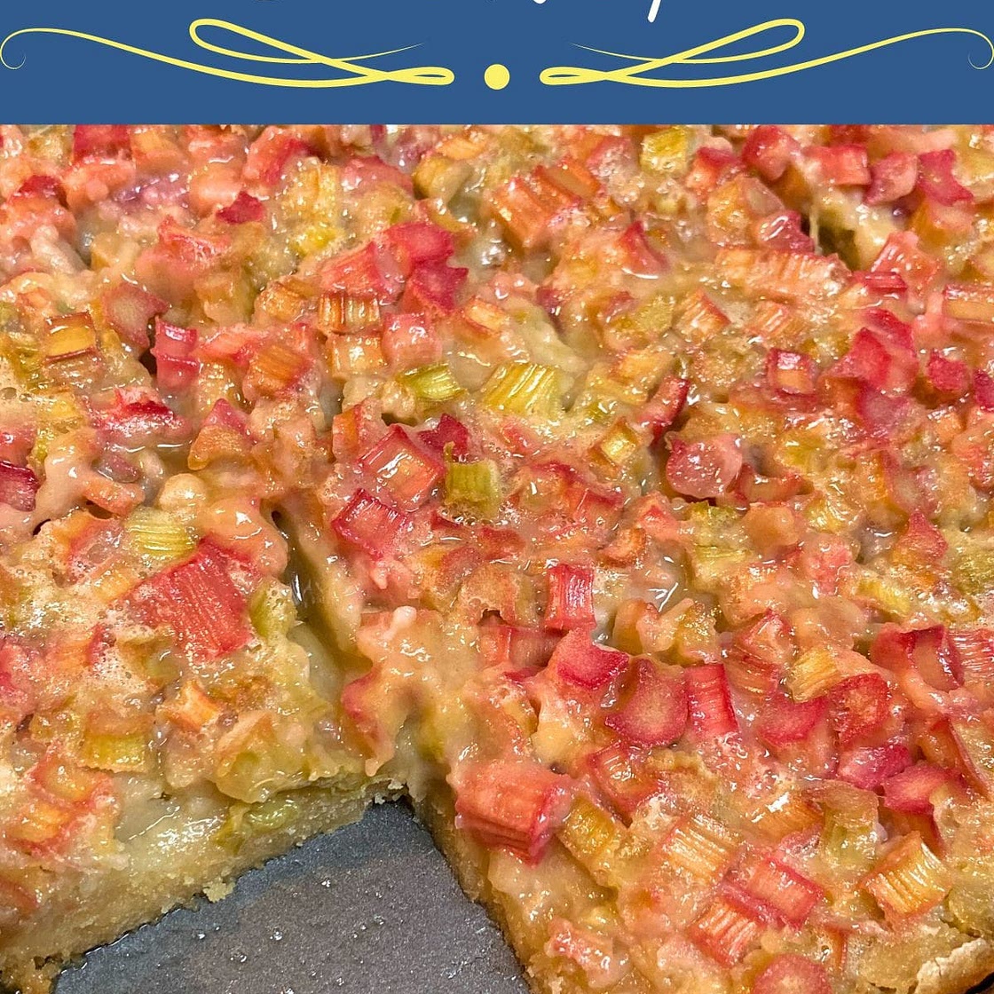 Easy Rhubarb Delight Bars Recipe